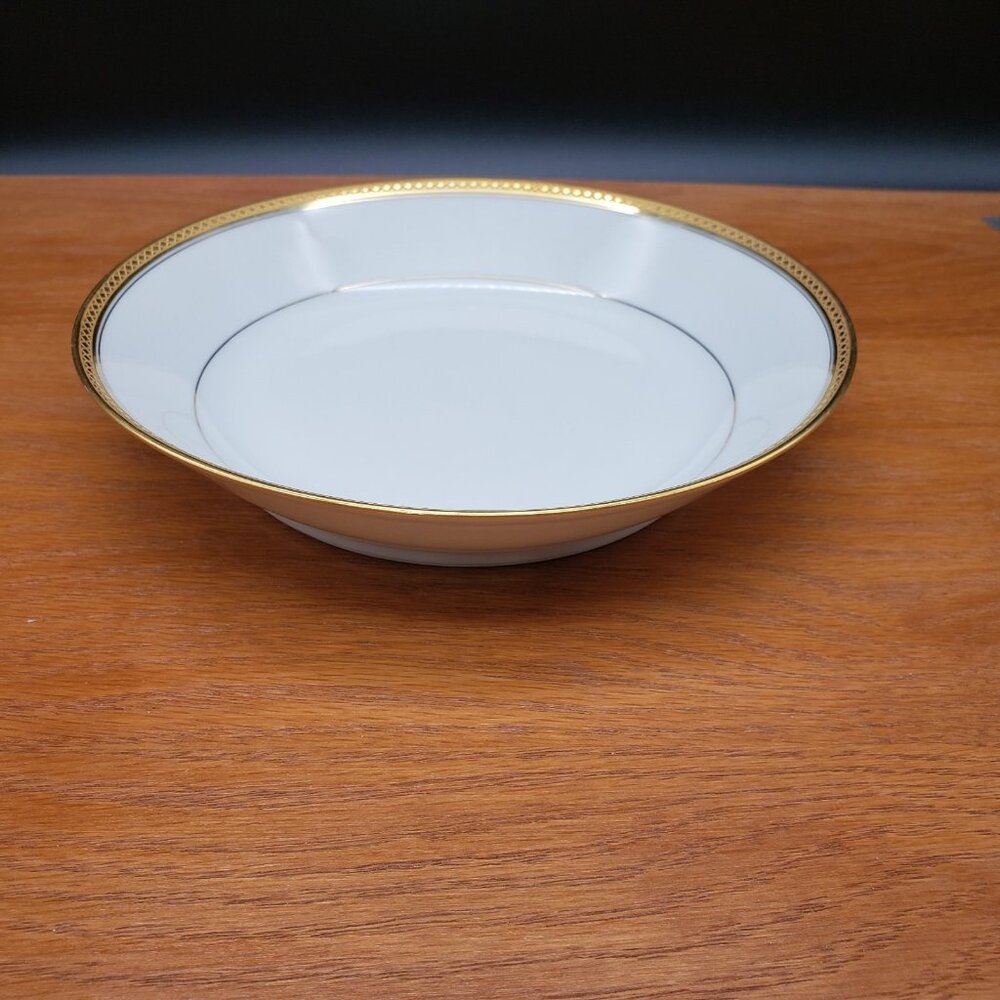 Haviland Limoges Marquis Coupe Soup Bowl Gold Trim 7.5” France